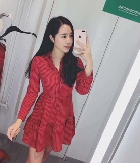 VÁY KẺ ĐỎ TQXK