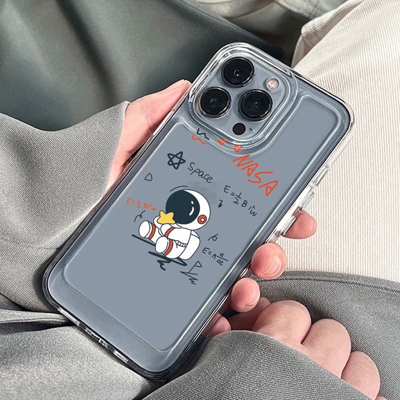 Ốp lưng iphone Ốp điện thoại Suntaiho silicon mềm hình phi hành gia sáng tạo thích hợp cho iPhone 11 Pro 13 12 Pro Max XS Max X/XS XR
