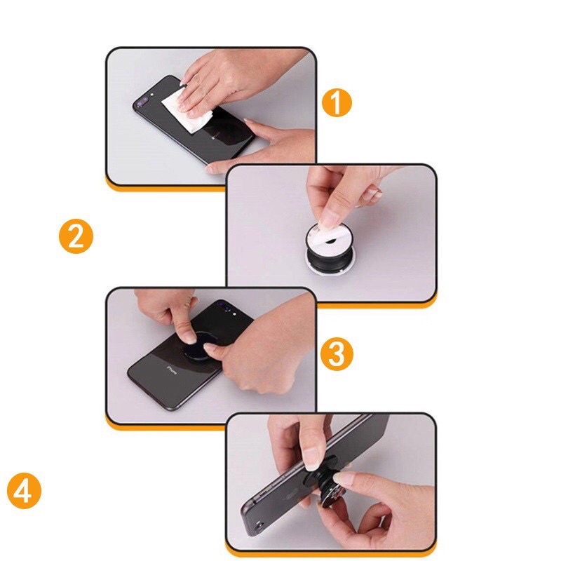 Giá đỡ điện thoại popsocket in bóng hoạ tiết cute xinh xẻo