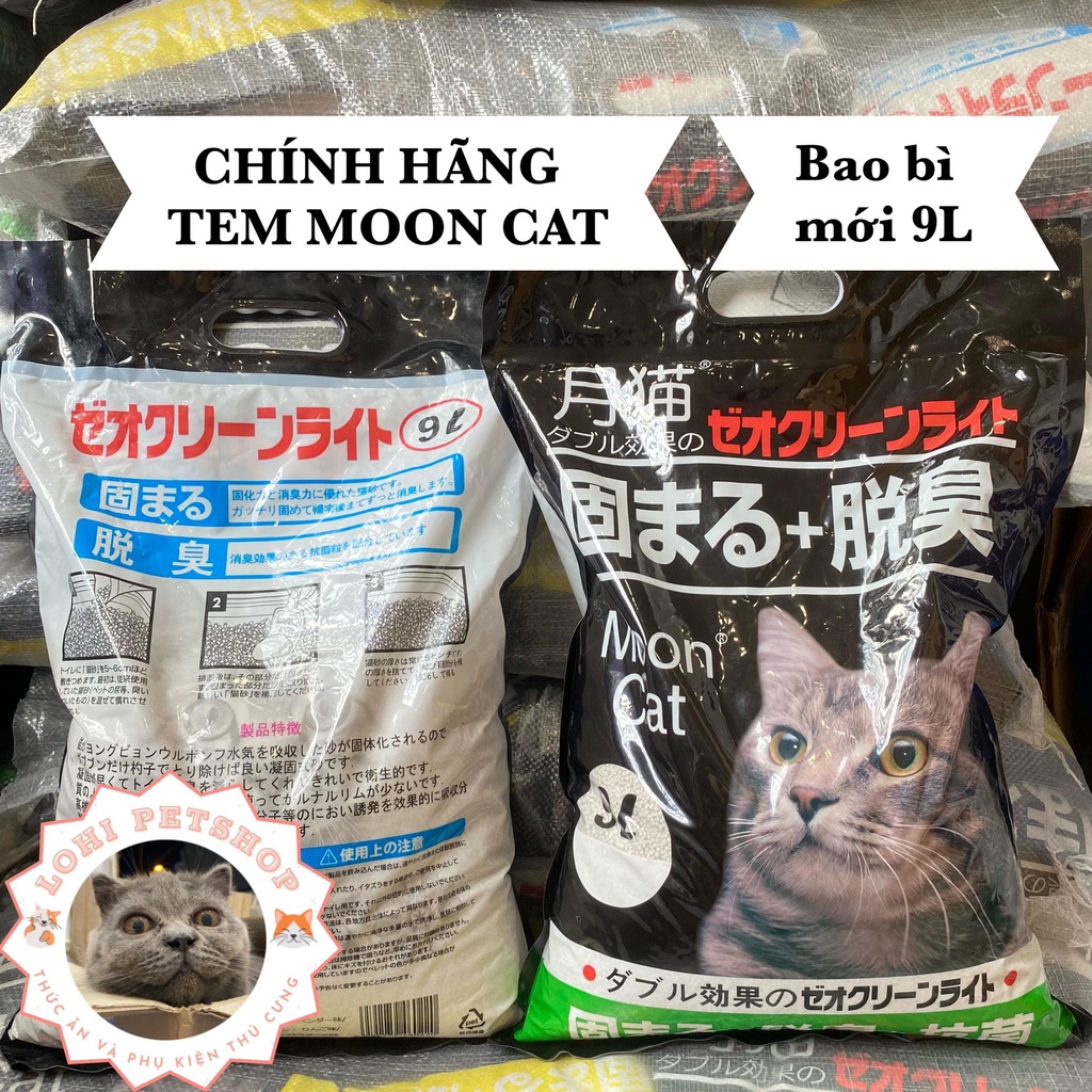 [CHÍNH HÃNG MOONCAT] Cát nhật đen - Cát vệ sinh cho mèo