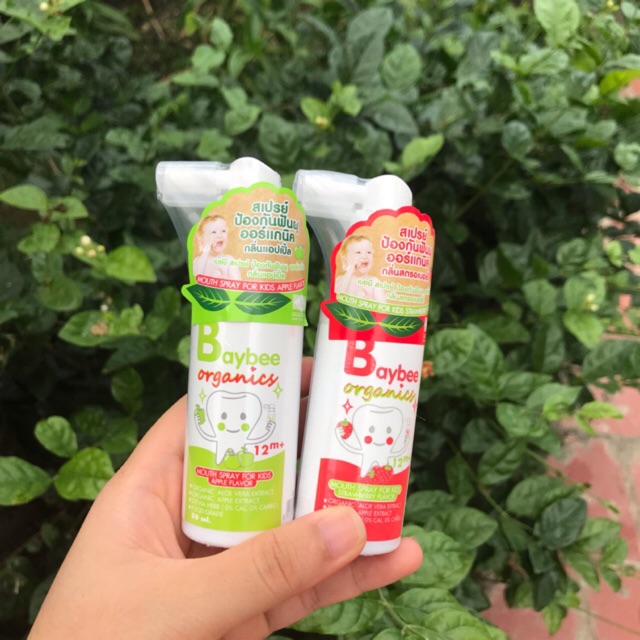 Combo 2 Lọ Xịt Chống Sâu Răng Baybee Cho Bé Organic 50ml