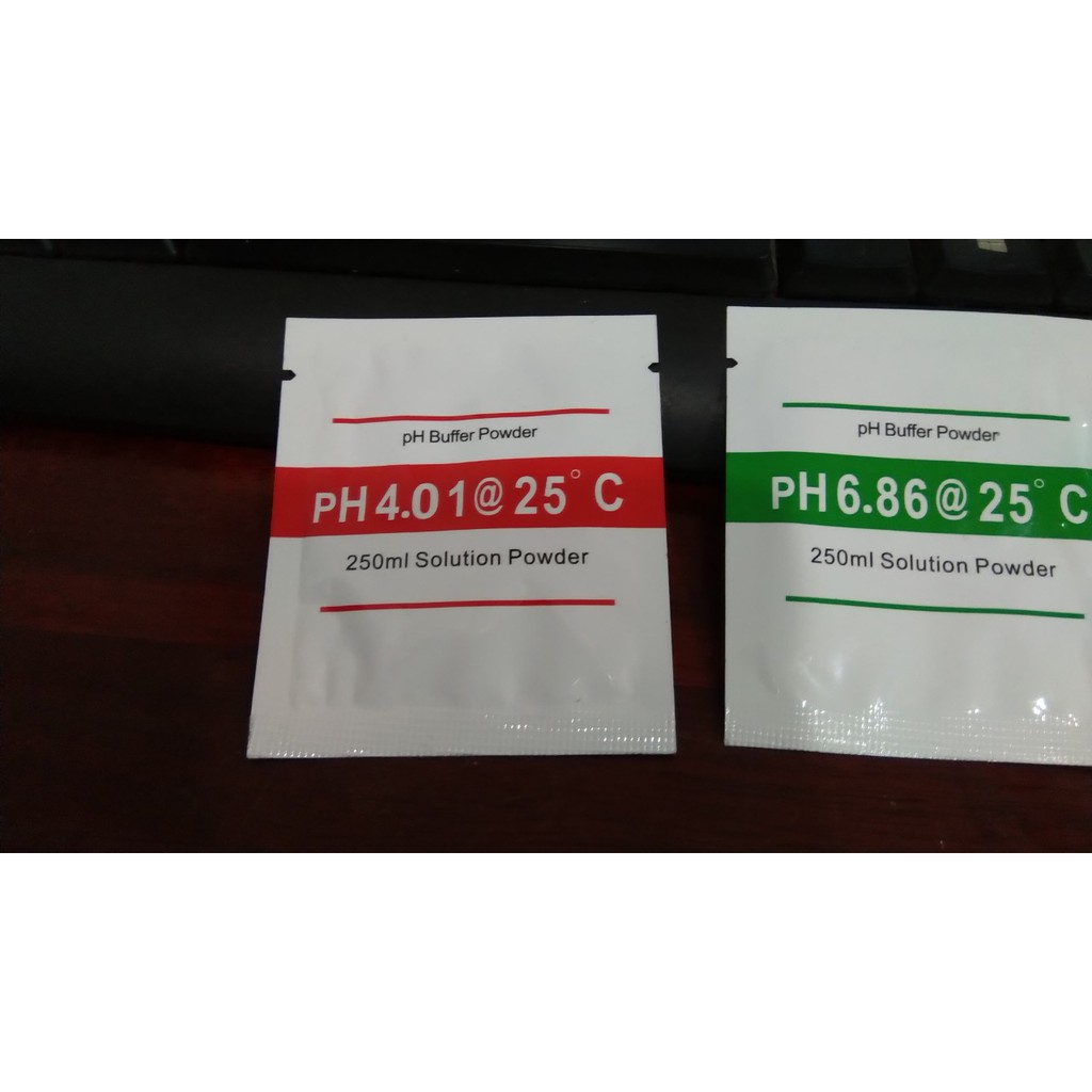 2 Gói chất chuẩn pH - 4.01 , pH-6.86 cho máy đo độ pH
