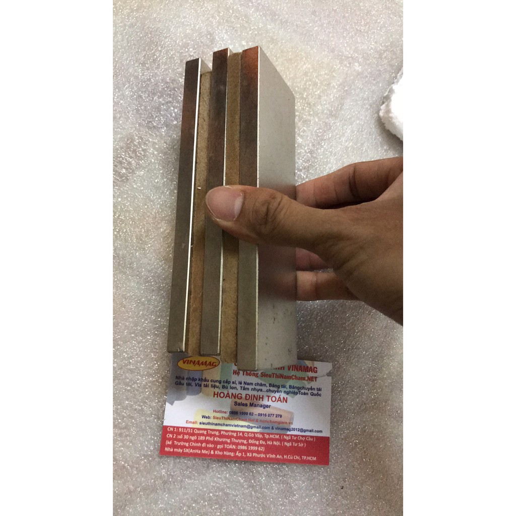 Nam châm siêu hình chữ nhật 150 * 50 * 10mm