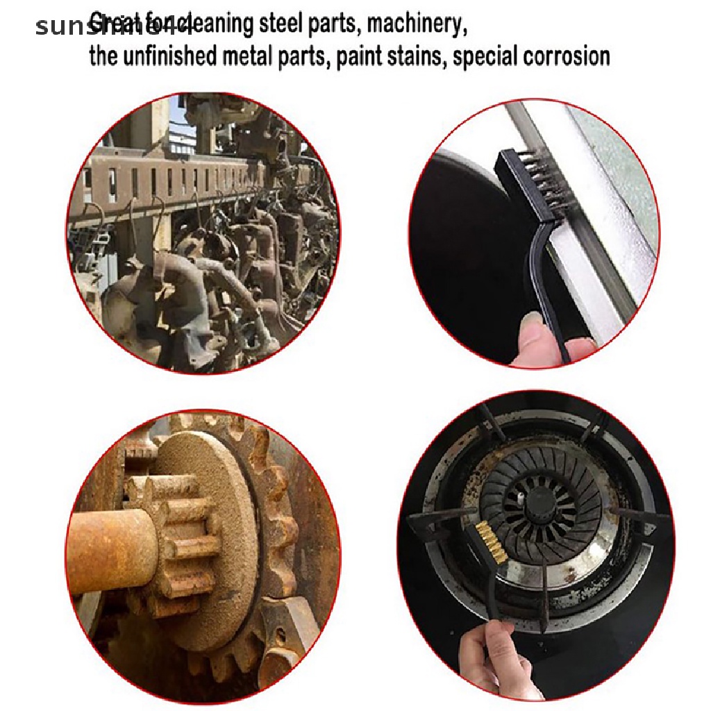 Bộ 9 bài chải sợi thép vệ sinh xỉ hàn / gỉ sét / sơn gỉ