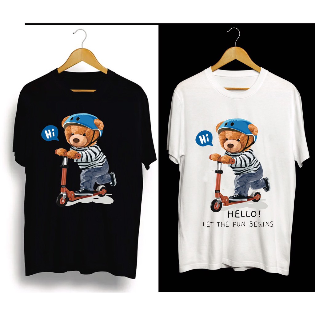 Áo Hình In Paradise Trắng&Đen Shop Kiudii Club