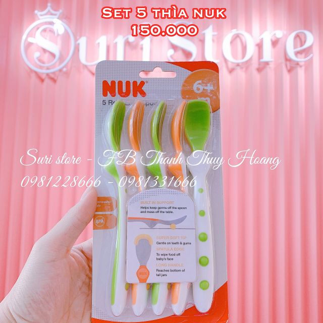 Set 5 Thìa mềm NUK