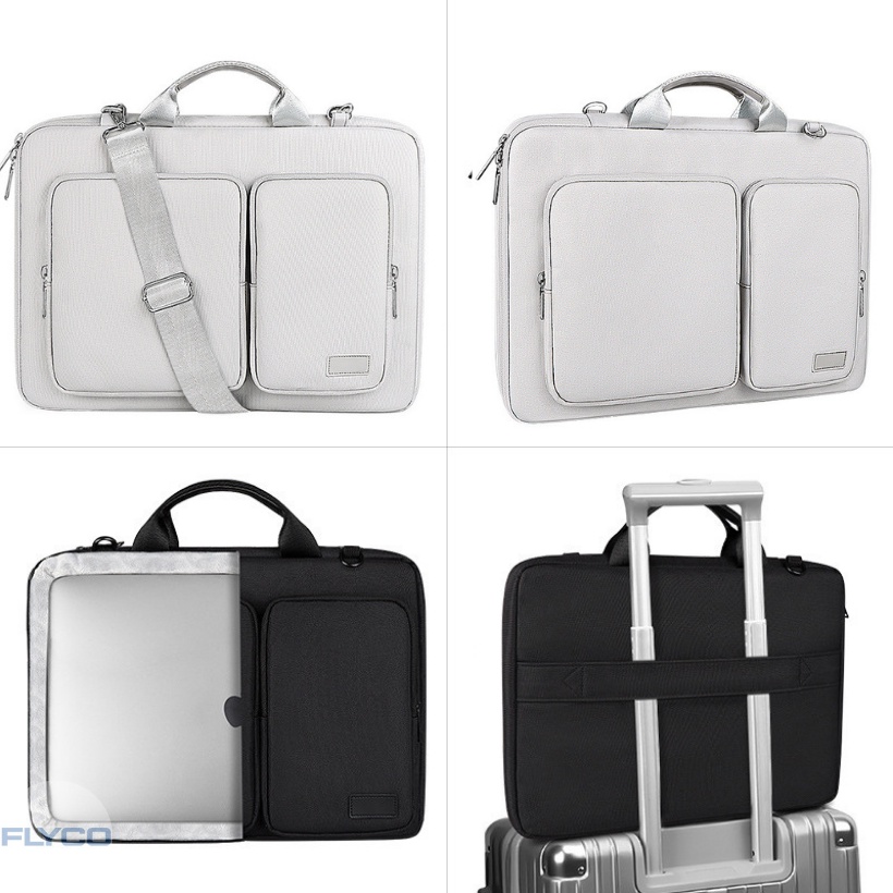 Túi chống sốc đựng Laptop / Macbook chống nước, xước Cao Cấp 13 3 14 15 6 inch Flyco ST11 da máy tính Cặp balo nam nữ | BigBuy360 - bigbuy360.vn