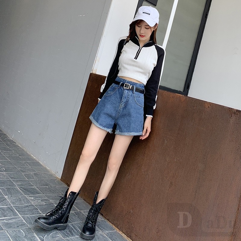 Quần short jean rách daduhey dáng ôm plus size thời trang mùa hè cho nữ
