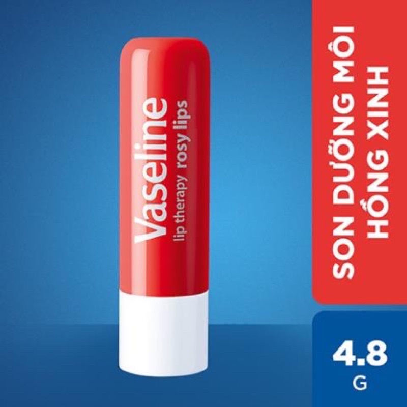 Son Dưỡng Môi Mềm Vaseline Rose Lipstick 4.8g Chính Hãng