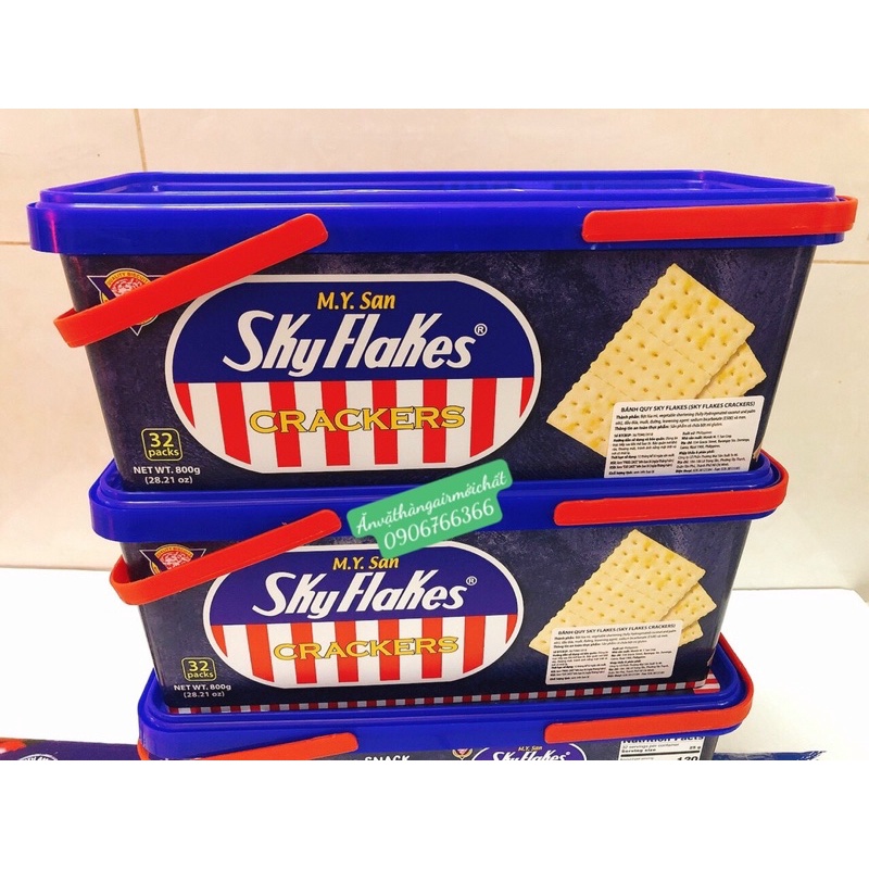 BÁNH ĂN KIÊNG SKY FLAKES HỘP LỚN 800g