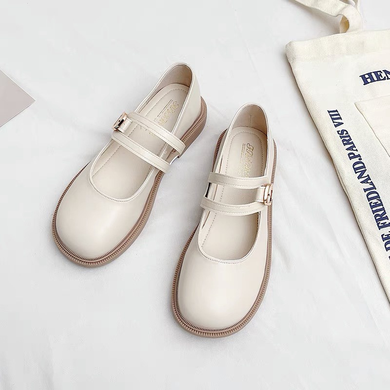 [KHUYẾN MẠI LỚN] Giày LOLITAS da mềm quai ngang kép mẫu mới xinh xắn