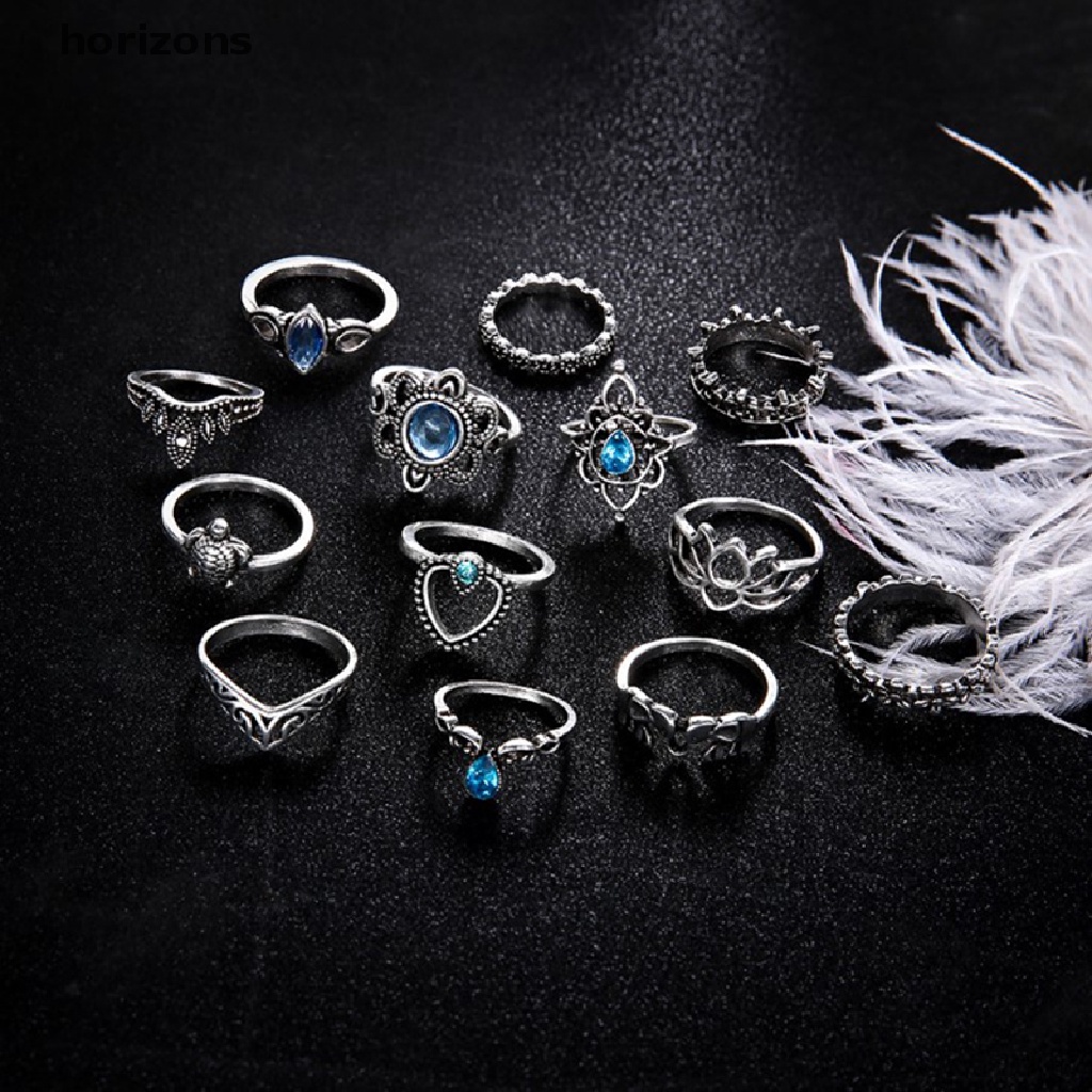 Set 13 Nhẫn Đeo Tay Phong Cách Boho Thời Trang Cho Nữ