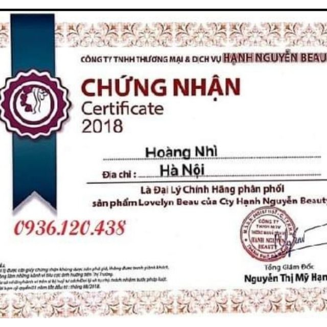 (Cam kết chính hãng) Kem phấn nano Lovelyn Beau