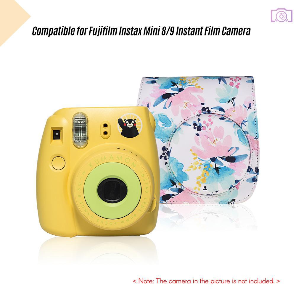 ANDOER Túi Da Pu Đựng Máy Ảnh Fujifilm Instax Mini 8 / 9