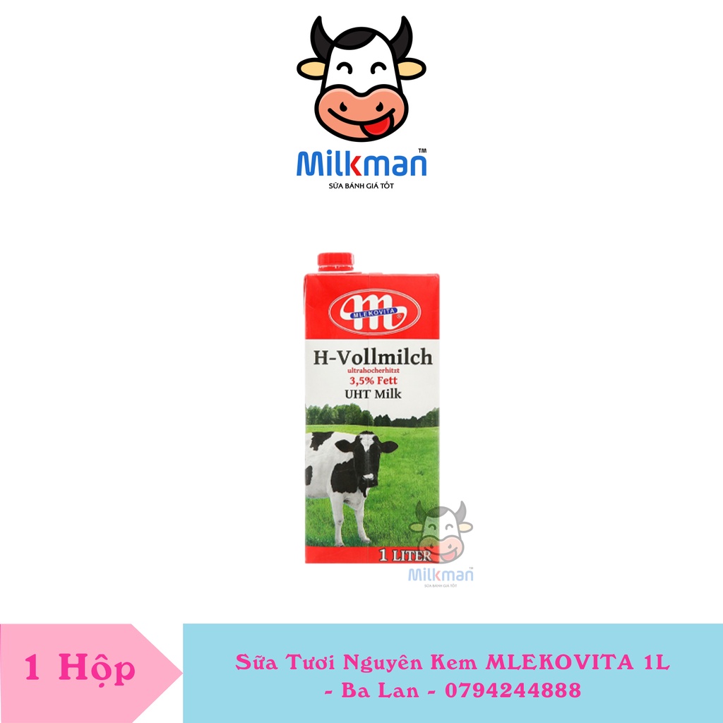 1 Hộp Sữa Tươi Ba Lan MLEKOVITA 1L - Sữa nhập Ba Lan