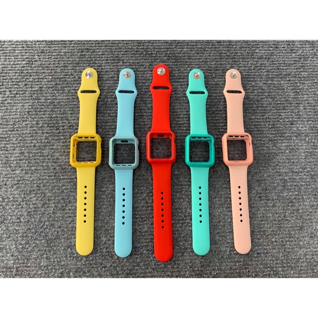 Combo dây đeo Apple watch và ốp viền bảo vệ