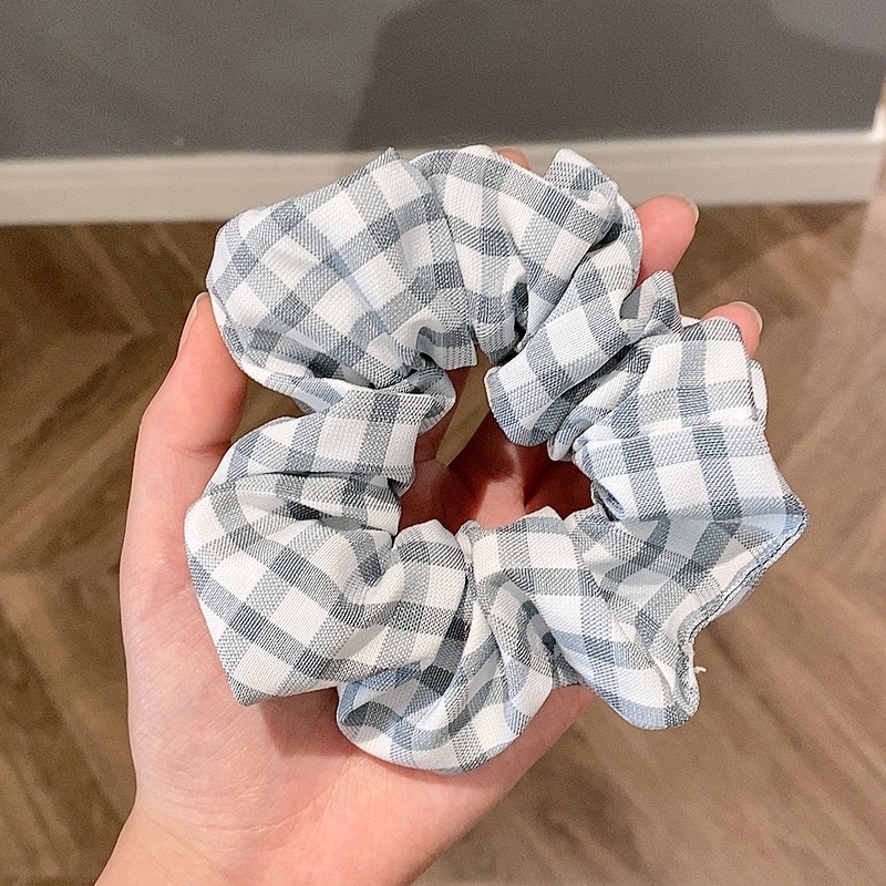 Dây buộc tóc vải satin kích thước lớn thời trang cho nữ