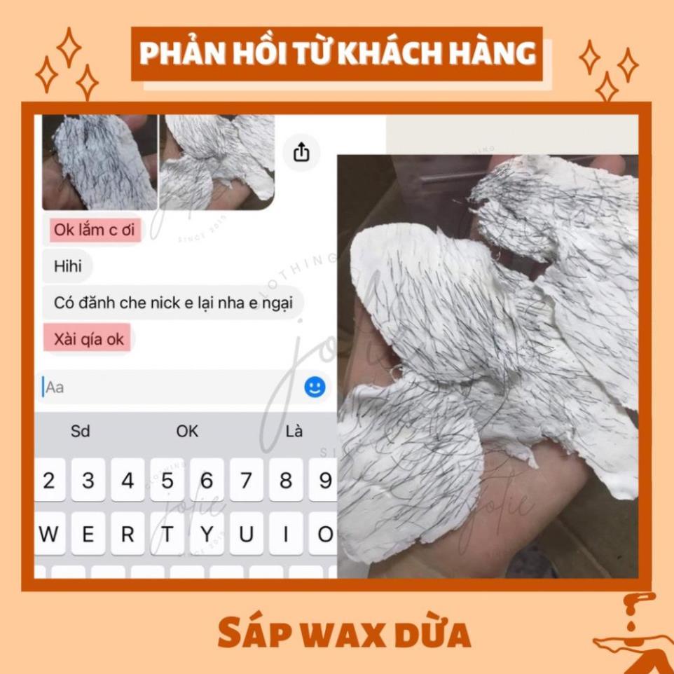 Combo triệt lông sáp wax nóng wax lông nhập khẩu tặng mỡ trăn nguyên chất triệt lông nách, tay, chân....