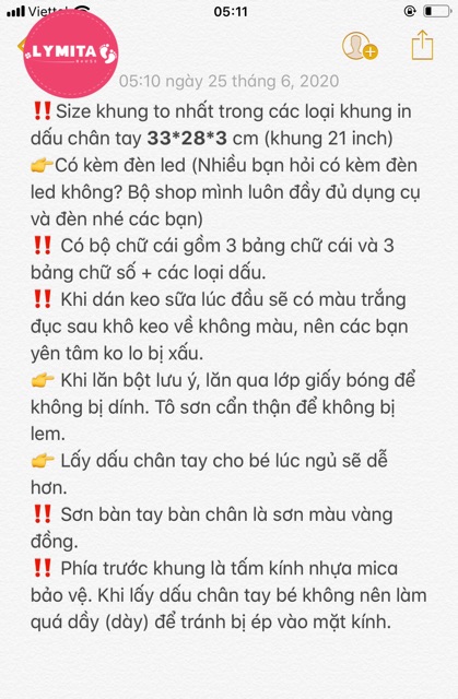 [Hàng sẵn+hộp quà+túi quà+khung bằng gỗ] Bộ khung ảnh in dấu chân tay bé | BigBuy360 - bigbuy360.vn