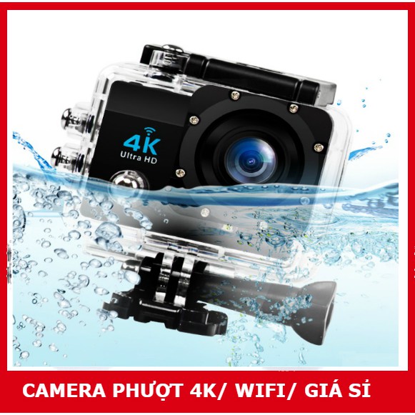 [Mã ELMS5 giảm 7% đơn 300k] Camera Hành Trình Thể thao 4K Ultra HD wifi