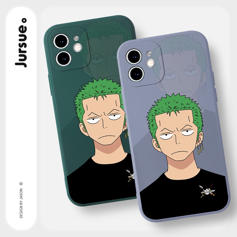 Ốp lưng JURSUE mềm chống bẩn hoạt hình dễ thương đẹp cho iPhone 13 12 11 Pro Max SE 2020 X XR XS ip 8 7 6 6S Plus Y198