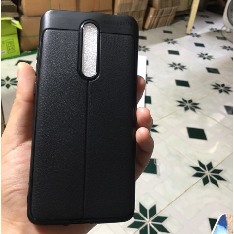 Ốp lưng Xiaomi Redmi K20 / K20 Pro / MI 9T Giả da chống sốc Auto Focus ( Màu đen ),Dán cacbon mặt sau