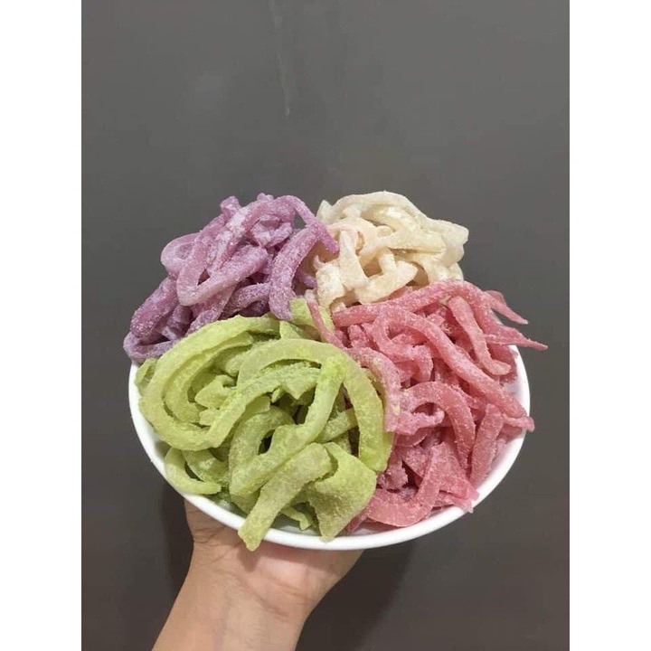 Mứt Dừa Non Nhà Làm Loại 1 Mứt Dừa Non Ngũ Săc Sợi Dẻo 100% Thiên Nhiên - Annfoods