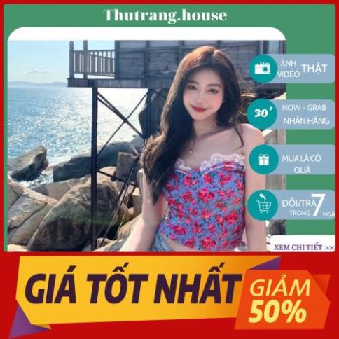 Áo kiểu quây ngực croptop nữ không dây hở vai hoa nhí ulzzang dáng ngắn đẹp, sexy và gợi cảm M29 *21