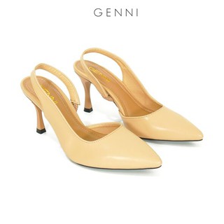 Giày slingback trơn 5p ge298 - genni