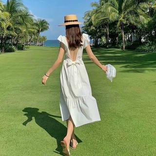 ĐẦM MAXI CÁNH TIÊN HỞ LƯNG