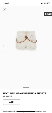 Quần Soóc zara bé trai dư xịn