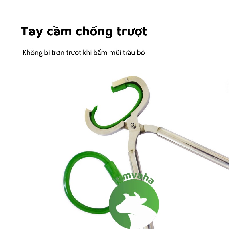 Kìm bấm mũi bò inox 304 xỏ vòng nhựa cho trâu bò VA10