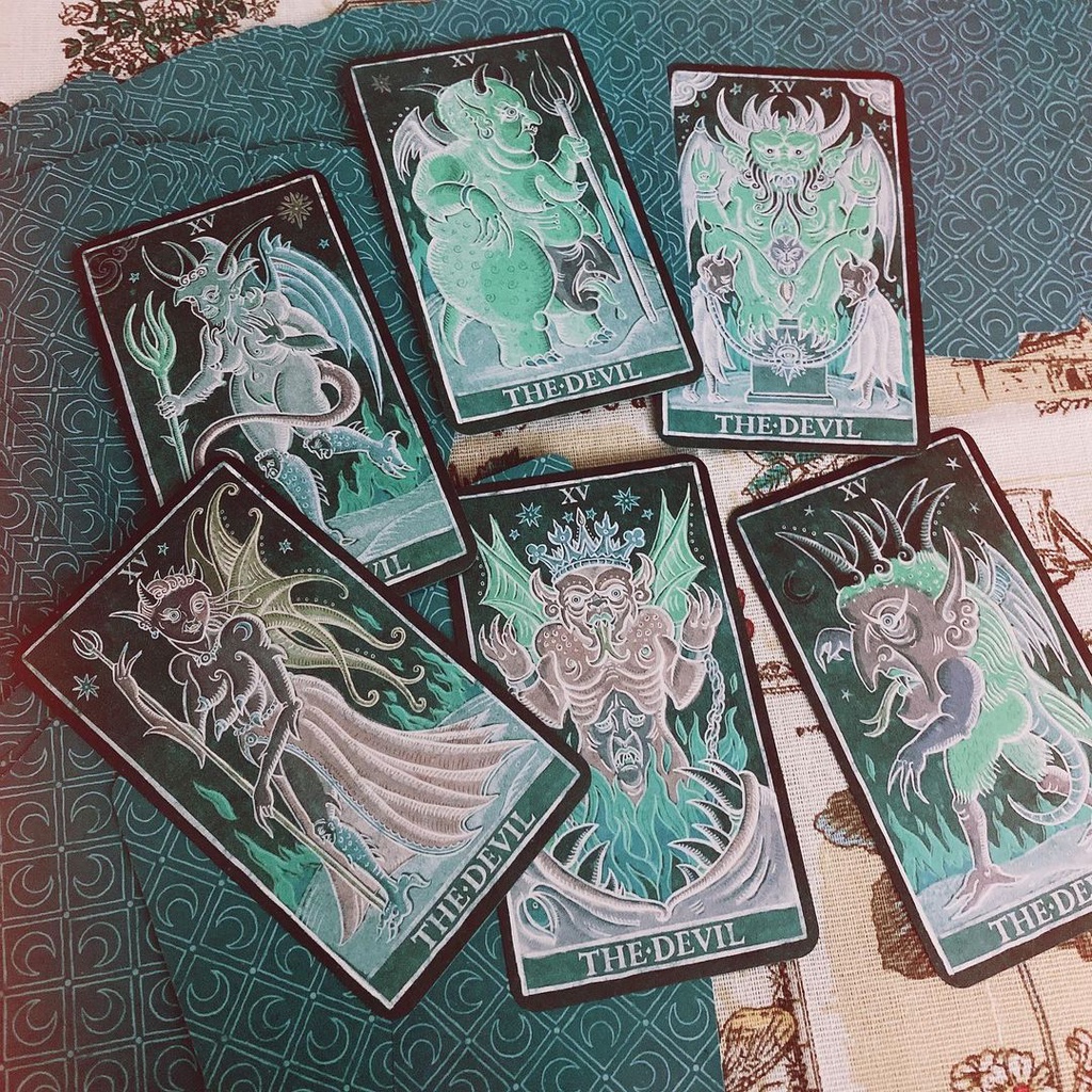 Bài Trionfi della Luna Tarot Aquadoxical Illustrated Pips Edition