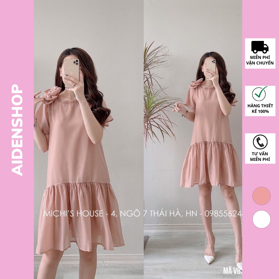 Váy bầu-Đầm bầu xinh dự tiệc thiết kế chất voan sáp(có video) pregnant dress