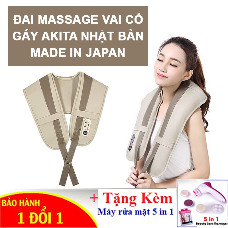 Đai Massage Đấm Lưng Cổ Vai Gáy Akita Nhật Bản