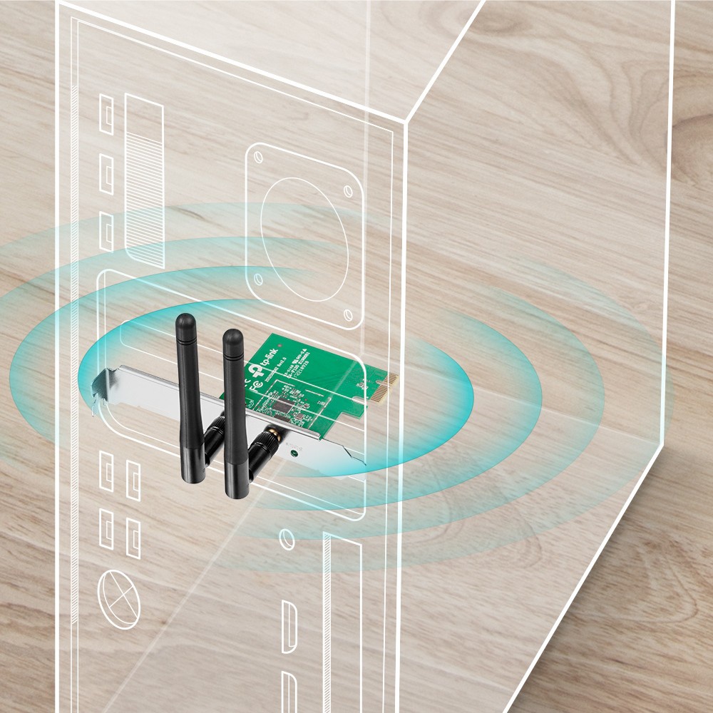 Card Mạng Wifi TP-Link PCIe Dùng Cho Máy Tính Để Bàn - Hàng chính hãng
