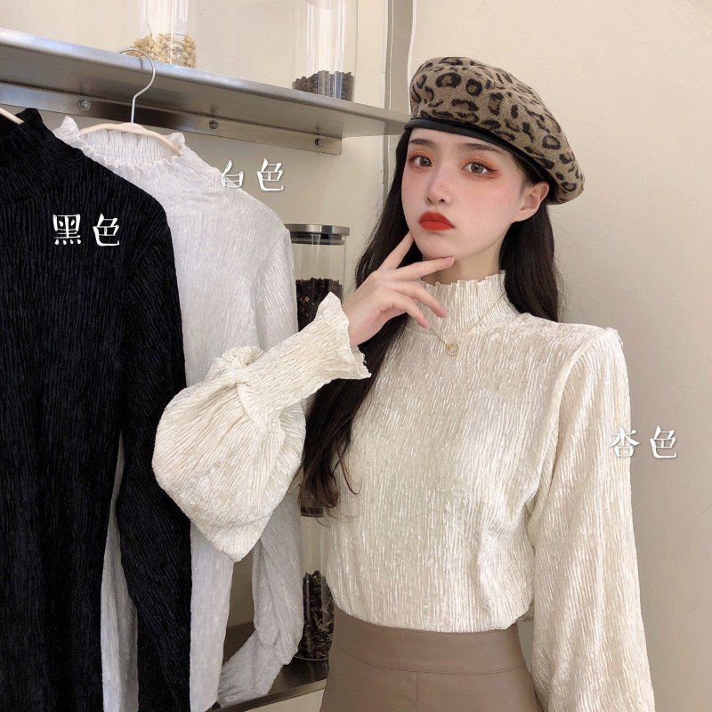 Áo tay phồng cổ cao kiểu Pháp. QUẢNG CHÂU_GIÁ RẺ_LADYSHOP_A66.034F