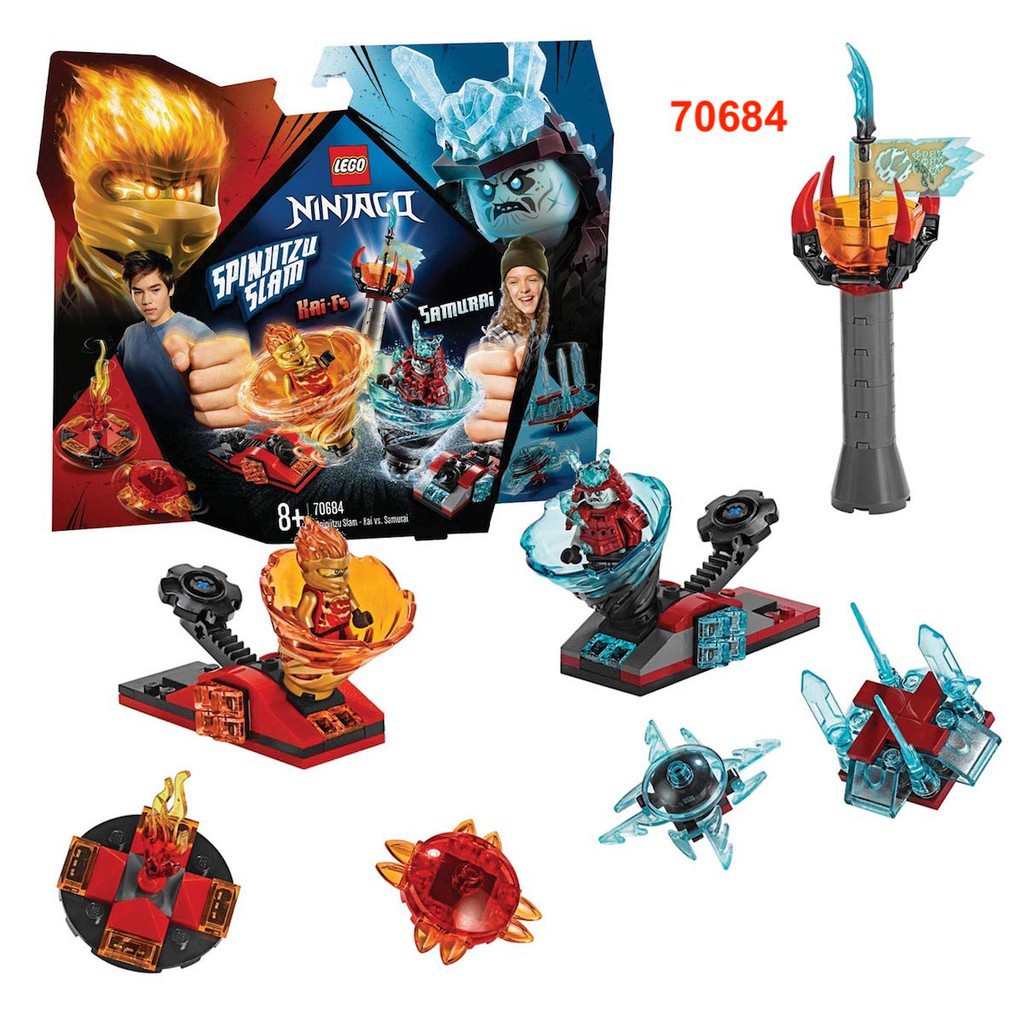 LEGO NINJAGO CON QUAY LỐC XOÁY THẦN TỐC - KAI ĐỐI ĐẦU VỚI SAMURAI - ĐỒ CHƠI CHÍNH HÃNG LEGO 70684