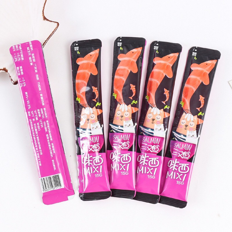 Thức ăn ướt cho mèo SỈ 2K - BẢN MỚI thanh sốt cho mèo ĐỘ MIXI