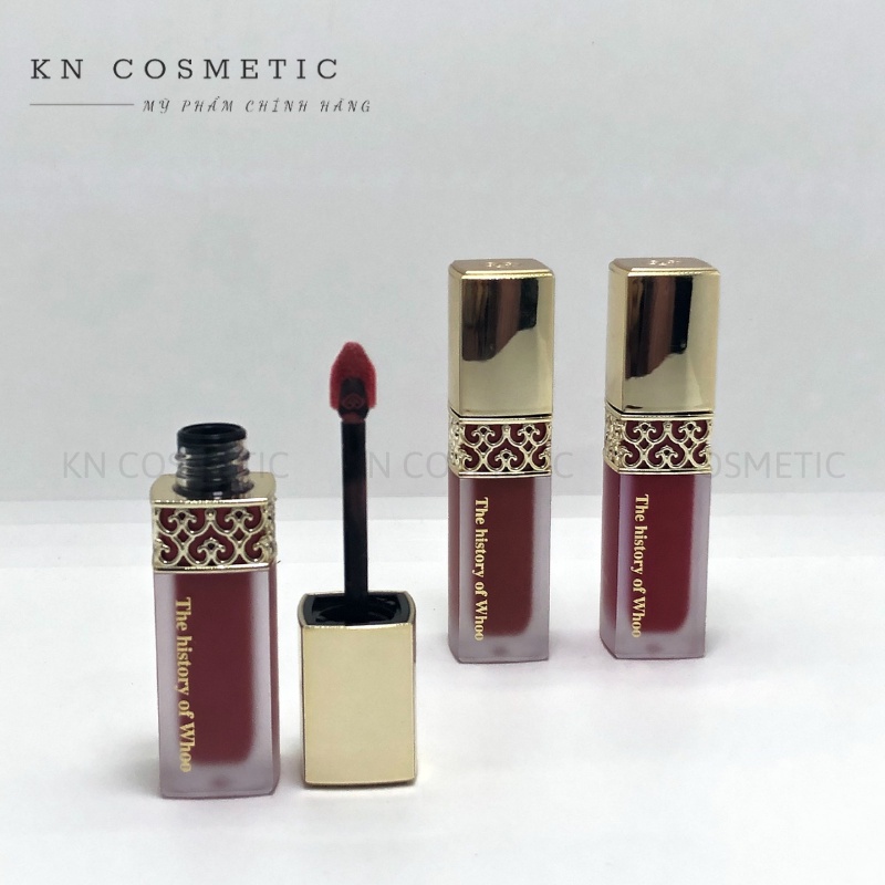 Son Kem Lì The History of WHOO Velvet Liquid Lip Rouge Hàn Quốc Màu 18, Màu 88, Màu 45 6g