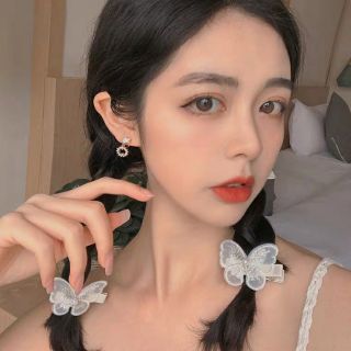 Kẹp tóc bướm ren thêu hottrend 2020 hothit