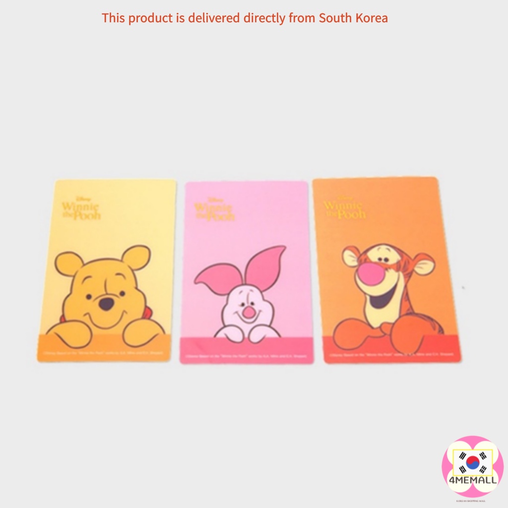 DISNEY DAISO Bộ 3 Thẻ Dán Trang Trí Sổ Nhật Ký Hình Gấu Pooh Winnie Dễ Thương
