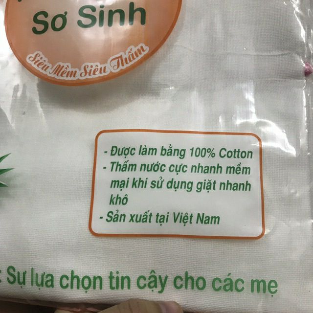 Khăn tắm sơ sinh Phú Đô 4 -6 lớp (xuất Nhật)