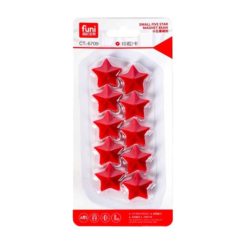 Nam châm dính bảng KOLANO nam châm gắn bảng set 10 chiếc hình ngôi sao SA-001374