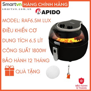 Nồi chiên không dầu rapido điều khiển cơ 6.5 lít raf6.5m lux