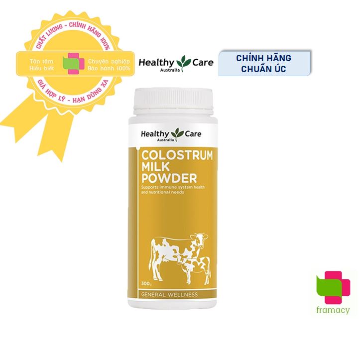 Sữa non Healthy Care Colostrum Milk Powder, Úc  tăng cường sức đề kháng, tiêu hóa cho trẻ từ sơ sinh, người già