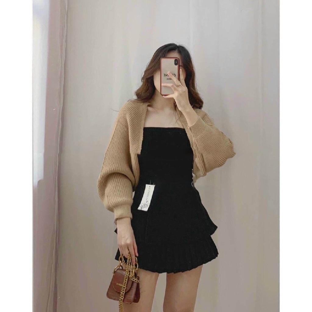 Áo khoác len cardigan FM Style crotop chất len đan xịn phong cách sexy hot trend 211006080 | BigBuy360 - bigbuy360.vn