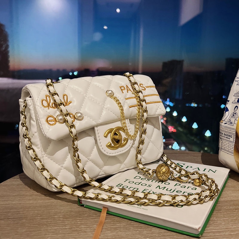 Túi Da Mềm Đeo Chéo Vai Thời Trang 2022 Có Dây Xích Đeo Chéo