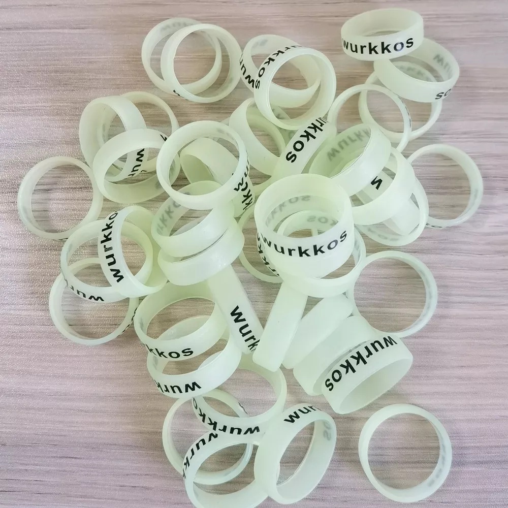 Bộ 2 vòng dạ quang WURKKOS silicon chống trượt 22mm trang trí đa công dụng