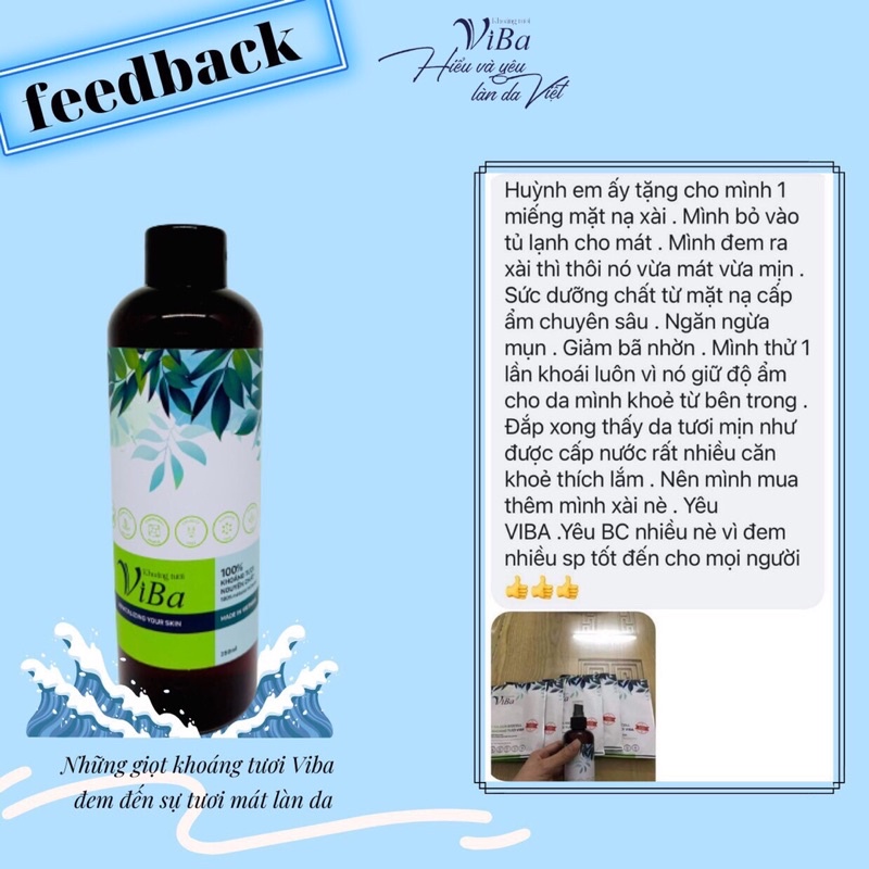 Khoáng tươi Viba 250ml